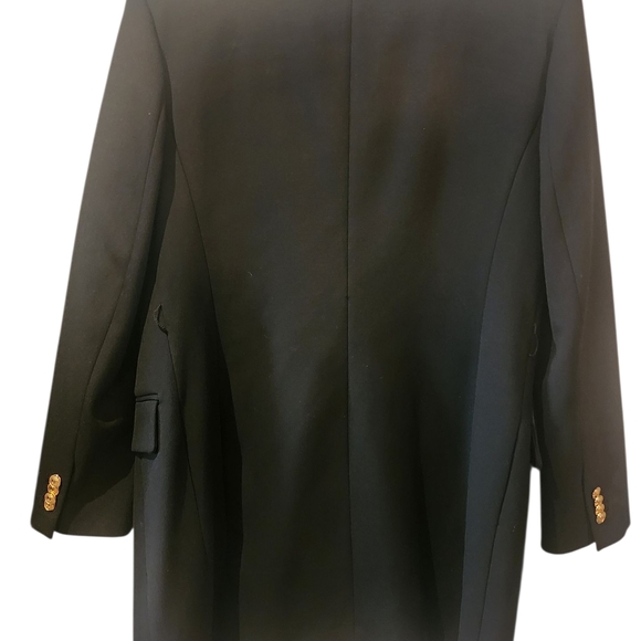 NWT Zara Black Double Breasted Blazer with Gold Buttons XL - Picture 3 of 5